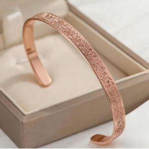 Bracelet personnalisé pour femmes avec prière de sérénité, Allah, Islam, Musulman, Arabe, en acier inoxydable avec gravure profonde, 6mm