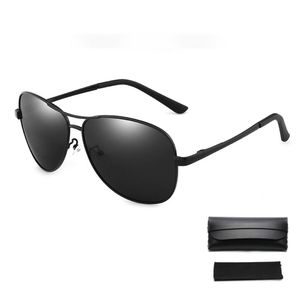Lunettes de soleil polarisées en métal pour hommes pour conduire, pêcher et protection UV