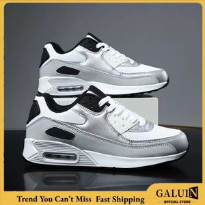 GALUIN Chaussures de sport extensibles pour hommes, chaussures de course antidérapantes, chaussures décontractées à coussin d'air, chaussures de sport polyvalentes et confortables.