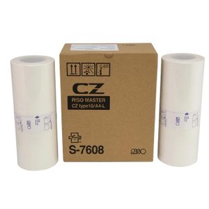 Riso Lots de 2 Rouleaux de master (films maîtres) pour duplicateurs numériques -  modèle S-7608