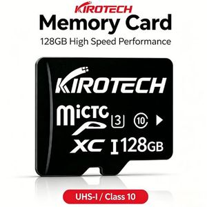 KIROTECH Carte microSD 128 Go, UHS-I Classe 10, carte mémoire haute vitesse ; étend la capacité de stockage des téléphones portables, appareils photo et autres périphériques