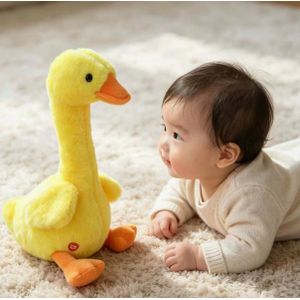 Bébé qui danse, qui parle et répète ce que vous dites, Jouet pour enfants, Jouet imitateur avec  Canard jouet