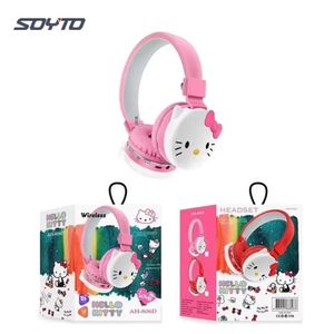 Louna Écouteur/casque sans fil _Hello kitty   dessin animé pour jeune fille-rose