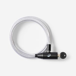 BTWIN ANTIVOL ACCESSOIRES VELO A CLE 100 GRIS