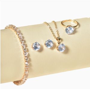 Parure Collier Boucles d'oreilles Bijoux Femme Élégants