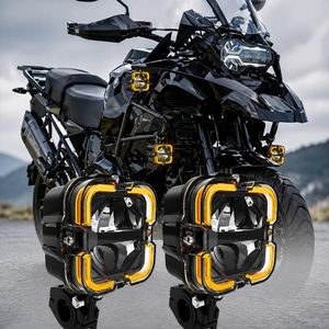 Ledeon Paire de Phares LED Additionnels Haute Performance avec DRL Ambre