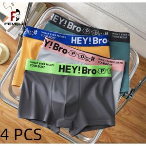 pisiduo 4pièces doux sous-vêtement Men respirant grande taille Men sportif boxers homme boxers ajustés homme Square sous-vêtements sport Boxer Man short