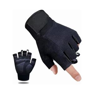 TodyJeyHo Gants d'exercice pour Hommes et Femmes, Gants pour Haltérophilie, Cyclisme, Gym, Entraînement, Exercices, Crossfit, Escalade, Respirants et Ajustés (Noir, Taille XL)