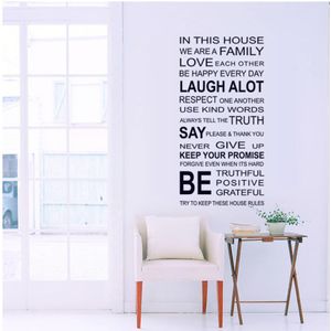 White Label Autocollant citation motivation in this house