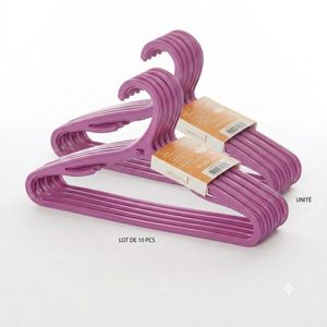 Cac Cintre en Métal - Multicolores ( lot de 10) CA820261 - Mauve