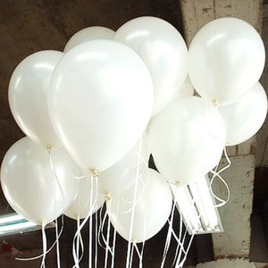 Lot de 12 ballons de Décoration Gonflables - Blanc