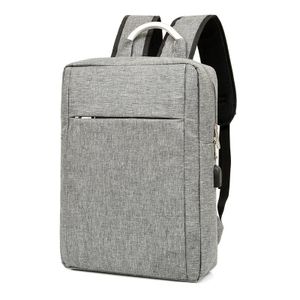 Sac à Dos pour Ordinateur 15,6 Pouces avec Port USB – Léger et Fin pour Travail et Voyage, Gris