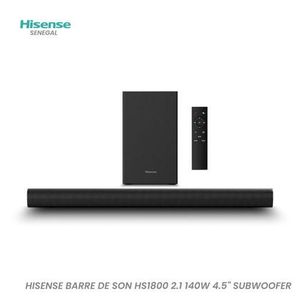 Hisense Tv Led 43 Pouces  + Barre De Son HS1800 - 140 Watts - Garantie 12 Mois