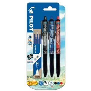 Pilot Lot de 3 Stylos One Piece + 3 Recharges – Encre Effaçable