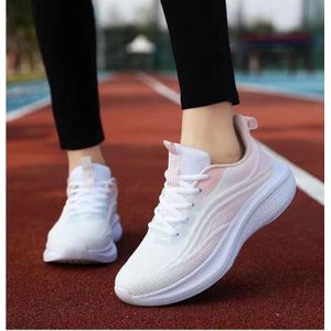 GLARPEBIE Chaussures de marche confortables pour femmes - Baskets de tennis athlétiques décontractées à enfiler - Rose