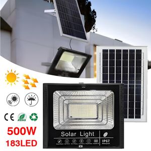 500W - Lampe solaire d'extérieur avec étanche capteur de Mouvement-3 Modes d'éclairage 