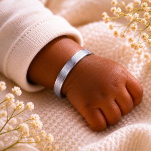 Bracelet Protecteur Ayatul Kursi Pour Bébé (0-6 Mois) - Acier Inoxydable Ajustable - Unisexe 
