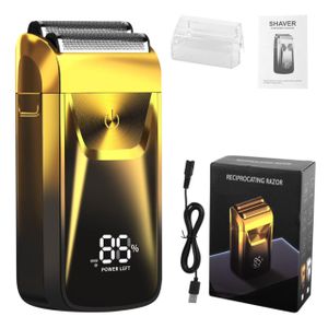Rasoir électrique pour homme, tondeuse à barbe intelligente, tondeuse à cheveux avec écran LCD