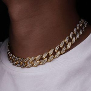 Collier Chaîne Cuban Glacé pour Couple - Style Hip Hop Homme & Femme