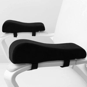 TodyJeyHo 2PCS Coussins d'accoudoir de chaise, Coussin d'accoudoir en mousse mémoire de forme, Housse d'accoudoir universelle plus large et plus épaisse, Soulage la pression sur le coude et l'avant-bras, Convient pour chaise de bureau