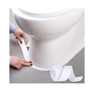 ShebSheb Bande de mastic pour cuisine et salle de bain 1,5 po × 10,5 pi, bande d’étanchéité en PVC auto-adhésive imperméable avec colle acrylique améliorée