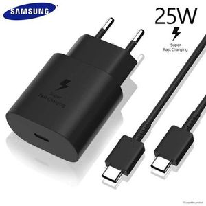 Samsung Chargeur Rapide 25W + Cable USB-C USB-C Pour SAMSUNG S21-S21  PLUS-S21 ULTRA-S20 FE-S20 - Prix pas cher