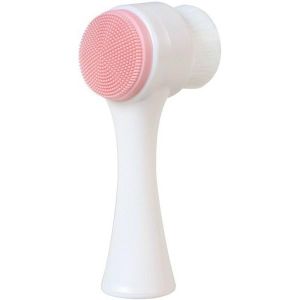 Brosse de nettoyage, silicone exfoliant, brosse de nettoyage pour le visage double face manuelle