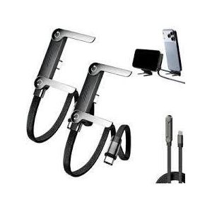Support Téléphone Flexible avec Câble USB-C – Support Pliable et Multifonction pour Smartphone