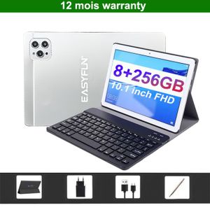 Easyfun Tab 10“ - Ecran 10" - 5G - RAM 8Go - ROM 256Go - Caméra 13MP-Keypad- - Silver