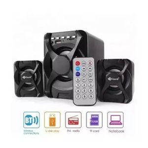 Home Cinéma Mini 2.1 Bluetooth sans fil avec port USBcarteSD FM- Noir