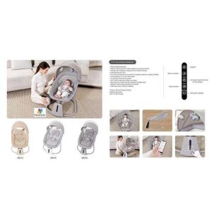 Transat berçante électrique pour bébé, lit d'appoint pour nourrisson , chaise berçante à télécommande avec musique, berceau pour bébé