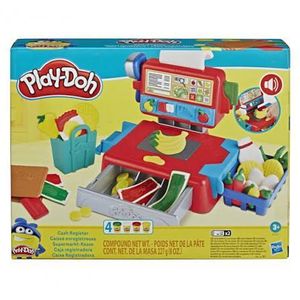 Play-Doh, Jouet Caisse Enregistreuse avec 4 Pots De Pte Play-Doh, à Partir De 3 Ans et plus