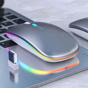 Generic RGB Souris sans Fil Rechargeabl, BT 5.1+2.4G Deux Modes  Disponibles, Gris - Prix pas cher