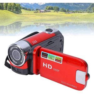 Autre Mini Caméscope numérique haute définition zoom x16 - écran rotatif 270° rouge