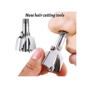 Tondeuse De Nez Portable En Acier Inoxydable Pour Hommes - Argent