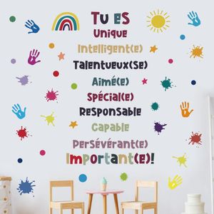 White Label autocollant motivation francais