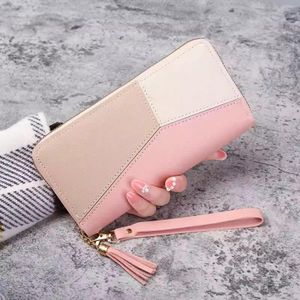 Portefeuilles à fermeture éclaire femmes sacs à main longs sacs à main cartes porte-monnaie PU cuir billfold portefeuille