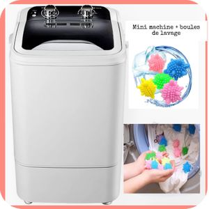 Mini Machine A Laver Semi-Automatique 6KG - avec boules de lavage