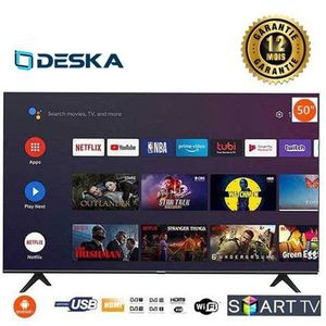 Deska Smart TV LED 50 Pouces - Full HD - Noir - Garantie 12 Mois