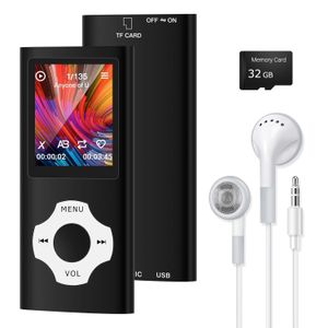 Lecteur MP3/MP4 Bluetooth 5.2 32 Go - Audio haute fidélité - Radio et lecteur de livres électroniques