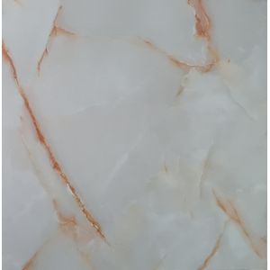 Carreaux adhesif en PVC blanc et marron effet marbre