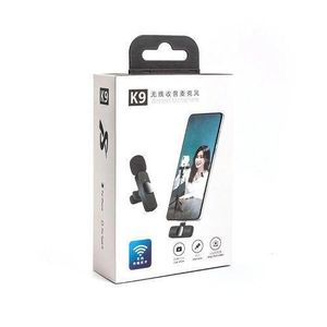 Micro cravate sans fil pour iPhone et samung tecno usb c K9 Microphone Lavalier Sans Fil Studio Gaming pour iPhone PC Ordinateur Professionnel Micro Diffusion en Direct Téléphone Mobile PK M21 c2