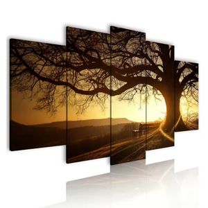 Tableau peinture sur Aluminium paysage - Décoration murale pas cher