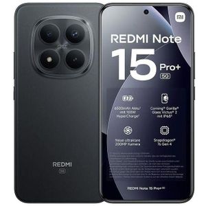 Xiaomi Redmi Note 15 Pro Plus - 6.77" RAM 12GB + rom 512GB- 2SIM - 4G - 200Mpx - Go - Noir