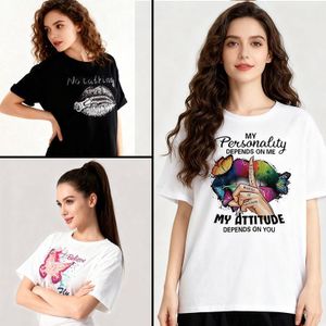 Yixin Ensemble de 3 T-shirts décontractés pour femmes à la mode