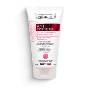 Evoluderm Nettoyant/Masque 2 en 1  Anti-Imperfections - 150 ml