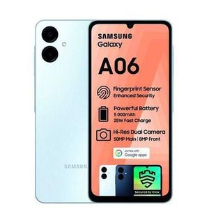 Samsung Galaxy A06 - 6.7" - Ram 4Go, Rom 64Go - 5000mAh - 4G - Bleu Clair