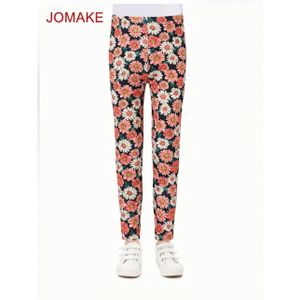 JOMAKE 2-9Y Leggings pour enfants, respirants, imprimés de marguerites sur toute la surface