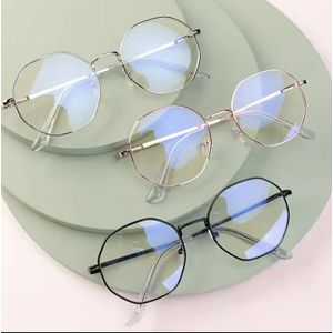 ShadowLuxe Lunettes de lecture unisexes ultra-légères avec monture polygonale UV400 miroir plat