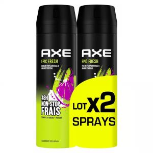 Axe Lot de 2 Déodorants Parfum " Epic Fresh " Homme 48h Non-Stop Frais